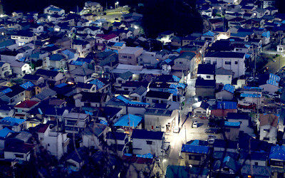 千葉県で発生した停電の写真