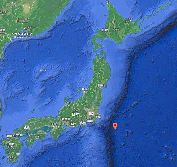 地震情報の画像