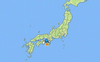 地震情報の画像
