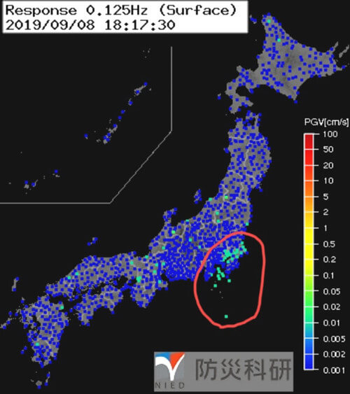 強震モニタの画像