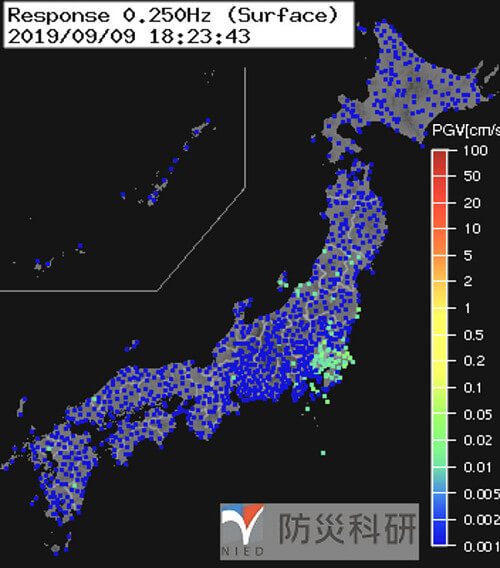 強震モニタの画像