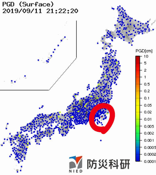 強震モニタの画像