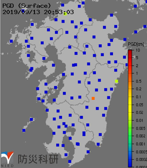 強震モニタの画像