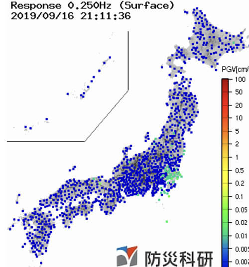 強震モニタの画像