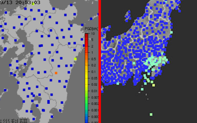 強震モニタの画像