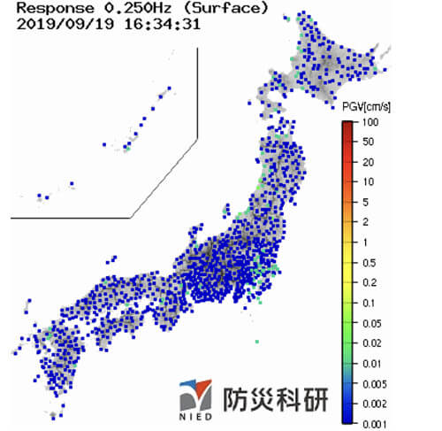 強震モニタの画像