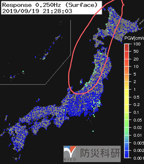 強震モニタの画像