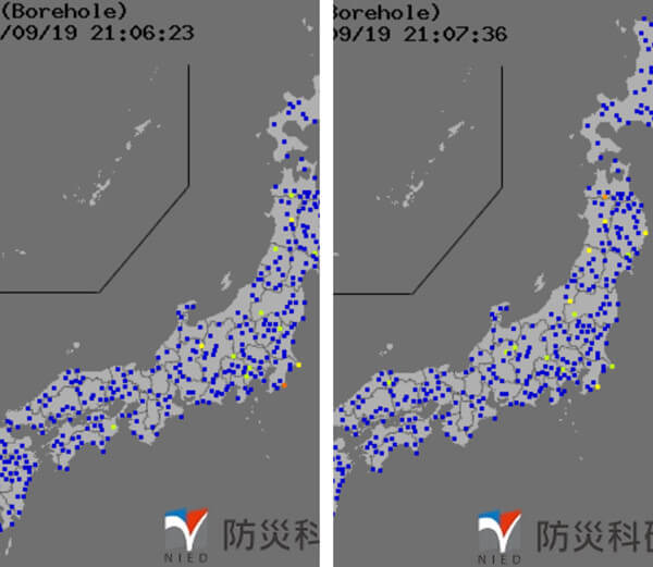 強震モニタの画像