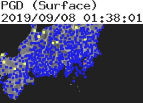 強震モニタの画像