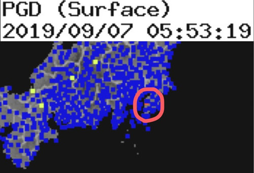 強震モニタの画像