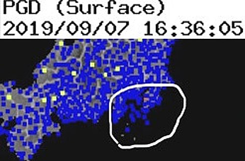 強震モニタの画像