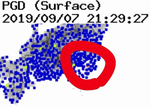 強震モニタの画像