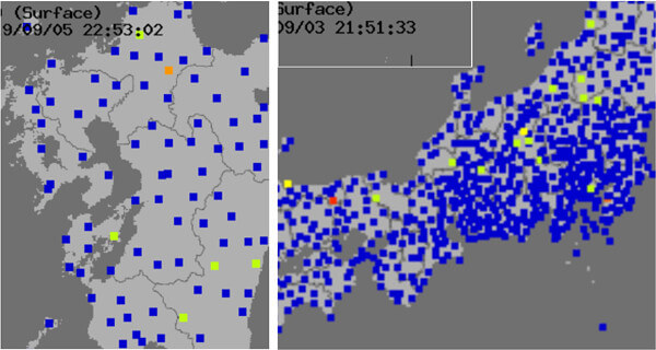 強震モニタの画像