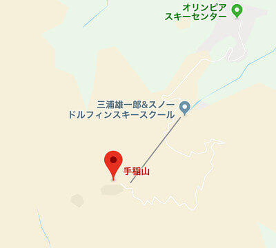 手稲山付近の地図