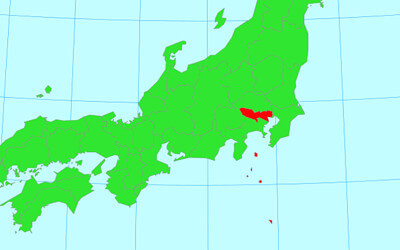 日本地図の画像