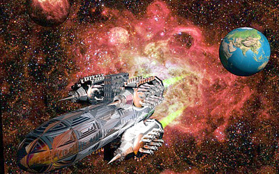 宇宙船のイメージイラスト