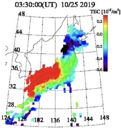 TEC値のグラフの画像