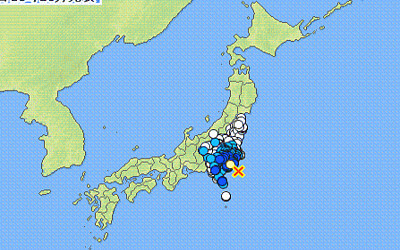地震情報の画像