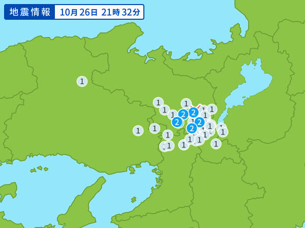 地震情報の画像