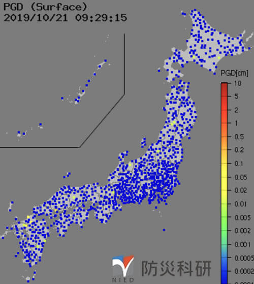 強震モニタの画像