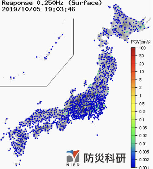 強震モニタの画像