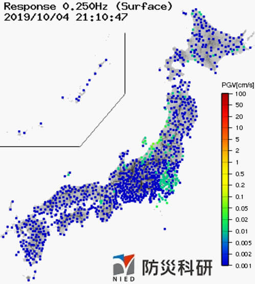 強震モニタの画像