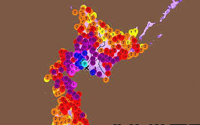 地震情報の画像