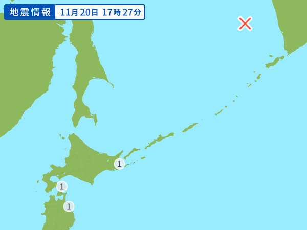 地震情報の画像