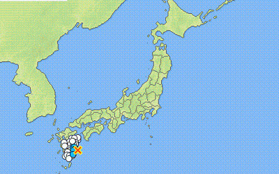 地震情報の画像