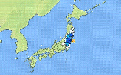 地震情報の画像