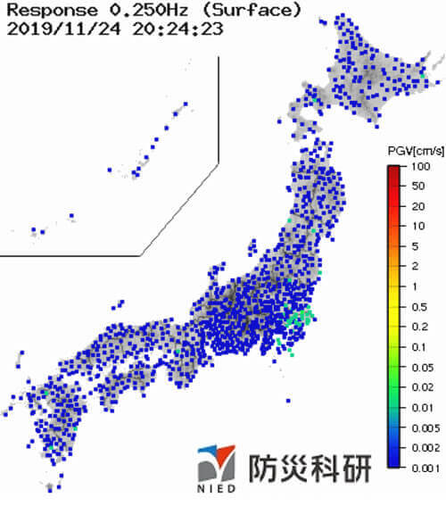 強震モニタの画像