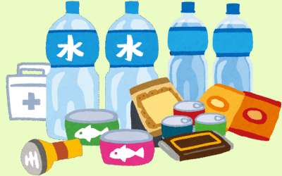 防災グッズのイラスト