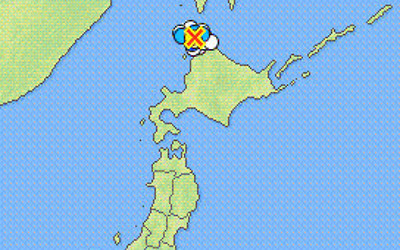 地震情報の画像