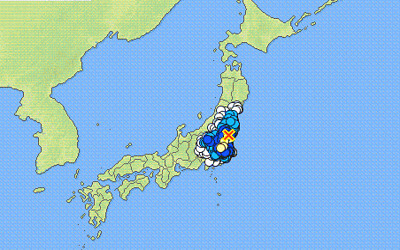 地震情報の画像