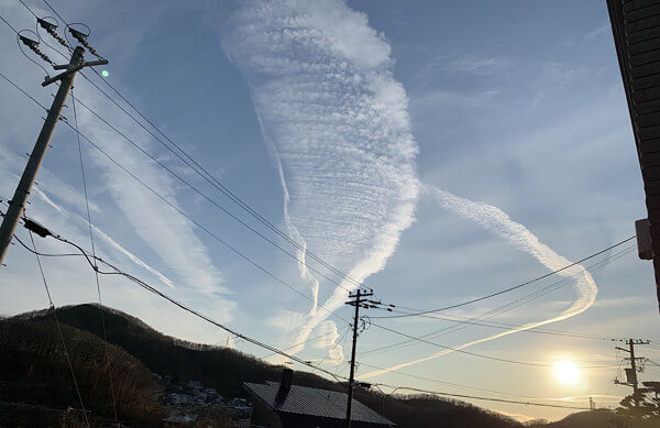 地震雲の投稿写真