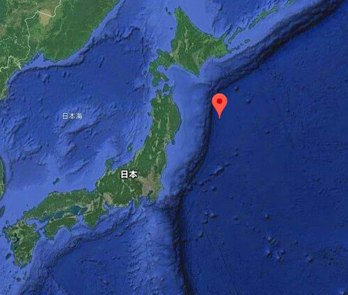 地震情報の画像