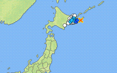 地震情報の画像