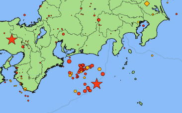 地震情報の画像