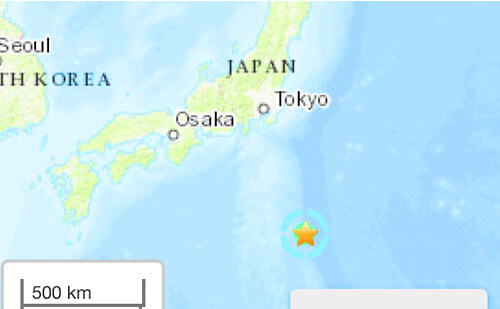 地震情報の画像