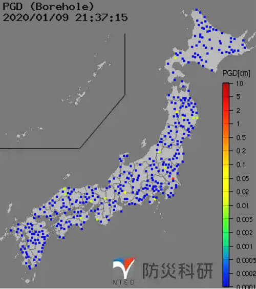 強震モニタの画像