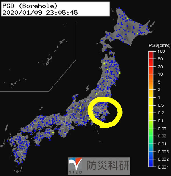 強震モニタの画像
