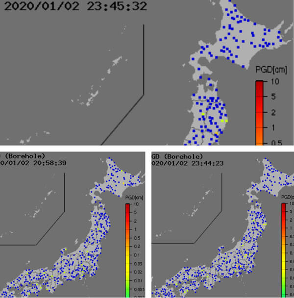 強震モニタの画像