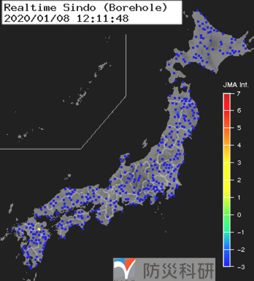 強震モニタの画像