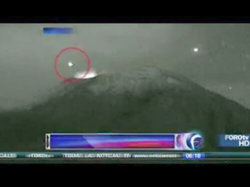 ポポカテペトル山のUFOの写真(メキシコ)