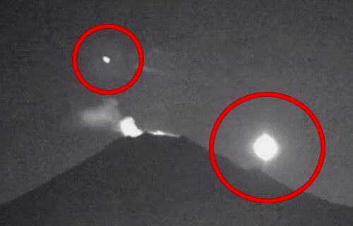 ポポカテペトル山のUFOの写真(メキシコ)