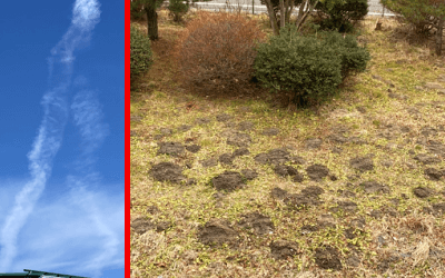 地震雲ともぐら塚の写真