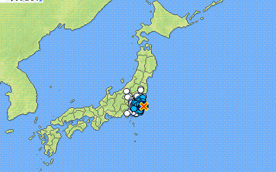 地震情報の画像