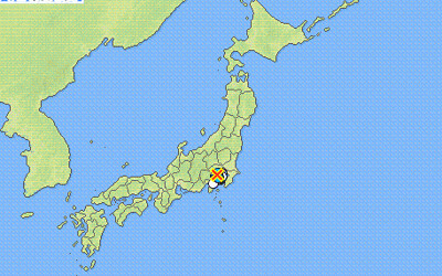 地震情報の画像