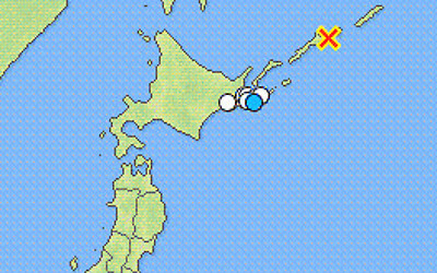 地震情報の画像