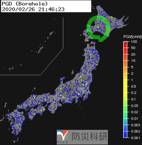 強震モニタの画像